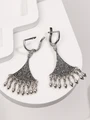 Серьги из серебра с филигранью 3169