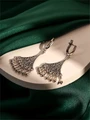 Серьги из серебра с филигранью 3169
