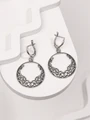 Серьги из серебра с филигранью 3175