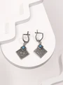 Серьги из серебра с бирюзой 3364