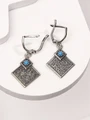 Серьги из серебра с бирюзой 3364