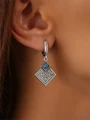 Серьги из серебра с бирюзой 3364