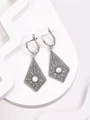 Серьги из серебра с перламутром 3401