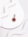 Кулон из серебра с сердоликом 3585