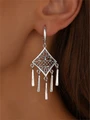 Серьги из серебра с подвесками 3497