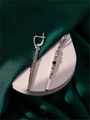 Серьги из серебра с агатом 3498