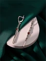 Серьги из серебра с сердоликом 3504