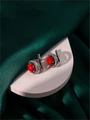 Серьги из серебра с кораллом 3506