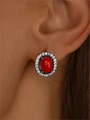 Серьги из серебра с кораллом 3506