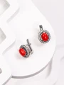 Серьги из серебра с кораллом 3506