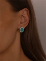 Серьги из серебра с параиба 3507