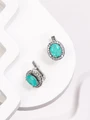 Серьги из серебра с параиба 3507