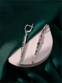 Серьги из серебра с хризопразом 3517