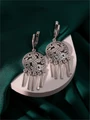 Серьги из серебра с подвесками 3535