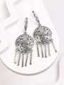 Серьги из серебра с подвесками 3535