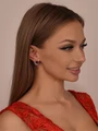Серьги из  серебра с сердоликом 3539