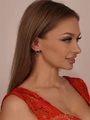 Серьги из серебра с сердоликом 3543