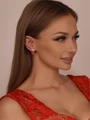 Серьги из серебра с кораллом 3544
