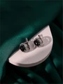 Серьги из серебра с агатом 3547