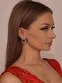 Серьги из серебра с сердоликом 3550