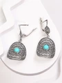 Серьги из серебра с бирюзой 3552