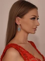 Серьги из серебра с бирюзой 3552