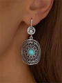Серьги из серебра с бирюзой 3552