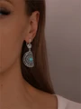 Серьги из серебра с бирюзой 3552