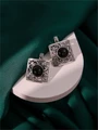 Серьги из серебра с агатом 3558