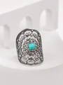 Кольцо из серебра с бирюзой 3565