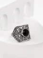 Кольцо из серебра с агатом 3569