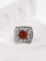 Кольцо из серебра с сердоликом 3571