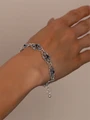 Браслет из серебра с фианитом 3578