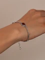 Браслет из серебра с сердоликом 3580