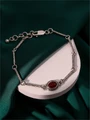 Браслет из серебра с сердоликом 3580