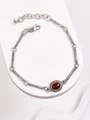 Браслет из серебра с сердоликом 3580