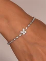 Браслет из серебра с фианитами 4080