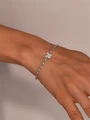 Браслет из серебра с фианитами 4080