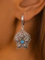 Серьги из серебра с бирюзой 4038