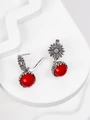 Серьги из серебра с кораллом 4039