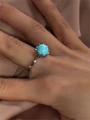 Кольцо из серебра с бирюзой 2032