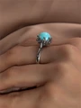 Кольцо из серебра с бирюзой 2032