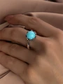 Кольцо из серебра с бирюзой 2032