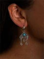 Серьги из серебра с Бирюзой 2761