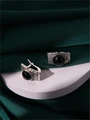 Серьги из серебра с агатом 3542