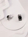 Серьги из серебра с агатом 3542