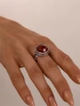 Кольцо из серебра с цирконом 3979
