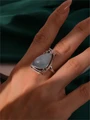 Кольцо из серебра с аквамарином 4291