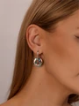 Серьги из серебра с эмалью 3793
