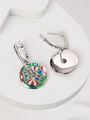 Серьги из серебра с эмалью 3793